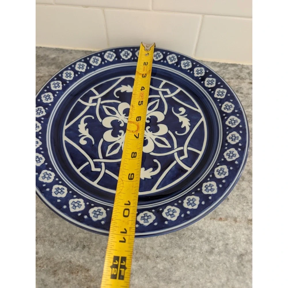 Home Catalina Blue Medallion Dinner‎ Plate